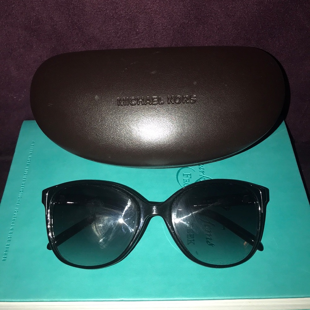 Black Michael Kors sunglasses with case